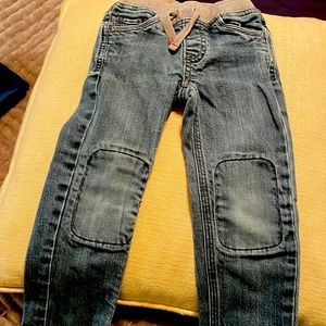 Hanna Anderson kickstart jeans with reinforced knees 4y